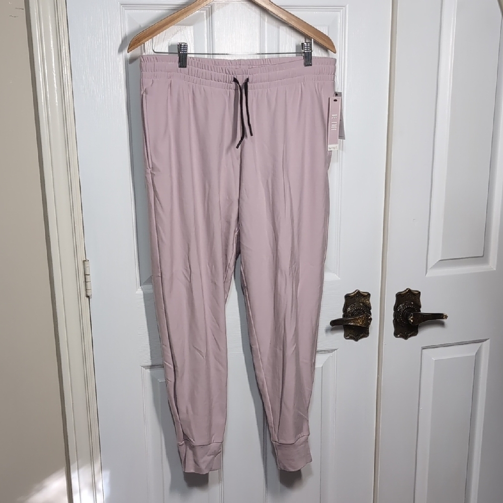 Sympli Fleece Jogger Size medium Pink NEW